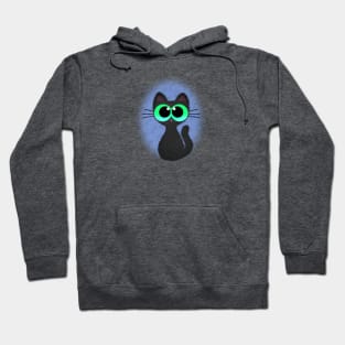 Cute Little Big Eyed Kitty Cat Hoodie